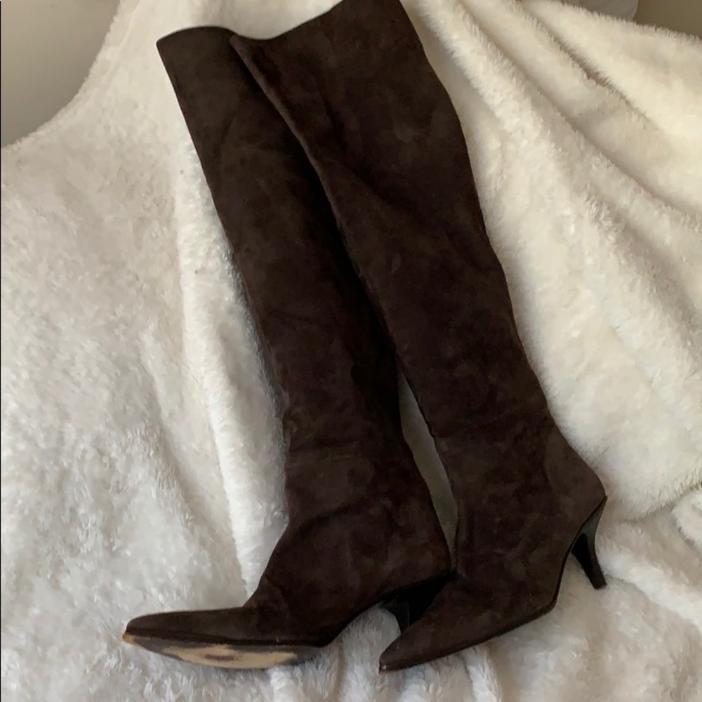 Tall Gucci, Brown Suede Boots